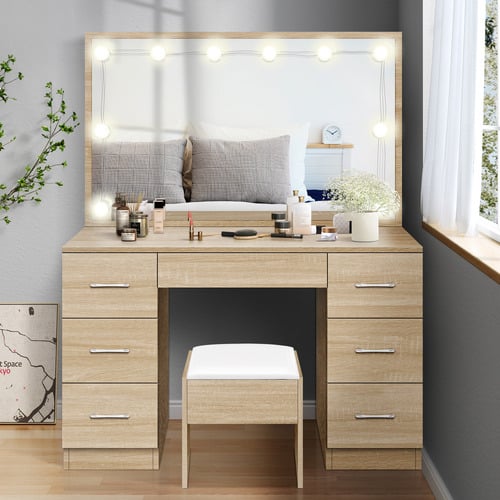 2-Piece-Asse-Dressing-Table-and-Stool-Set