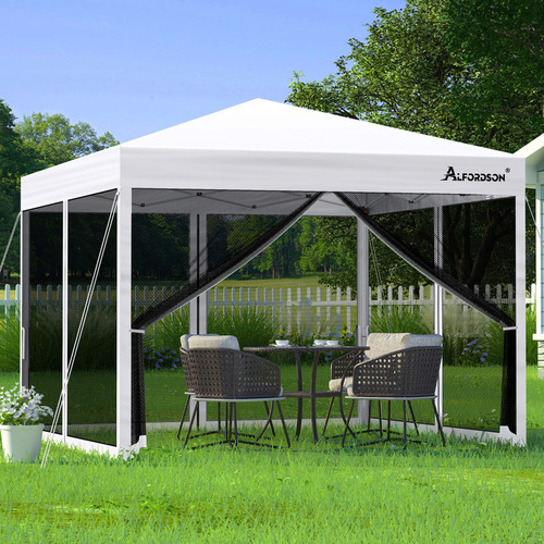 3m Kelvin Mesh Outdoor Pop-Up Gazebo