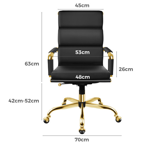 Gabrielle High Back Faux Leather Executive Chair