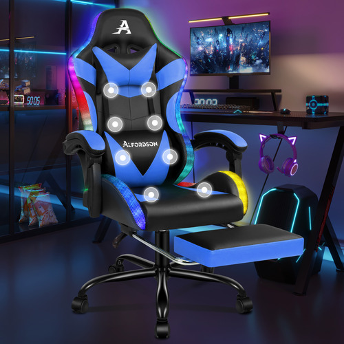 Delina LED Gaming & Massage Chair