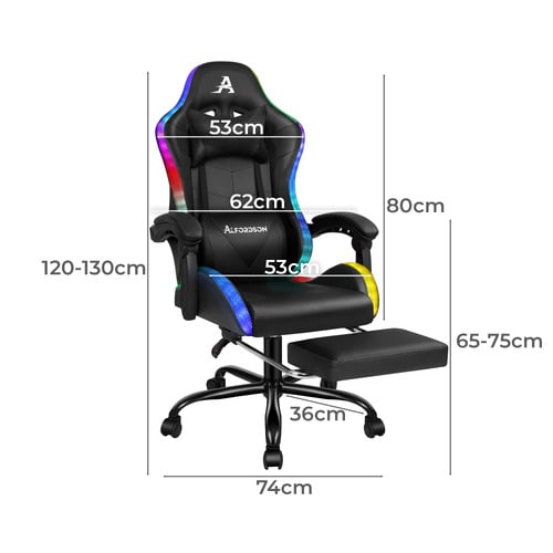 Delina LED Gaming & Massage Chair
