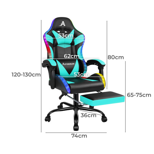 Delina LED Gaming & Massage Chair