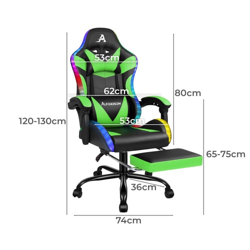 Delina LED Gaming & Massage Chair