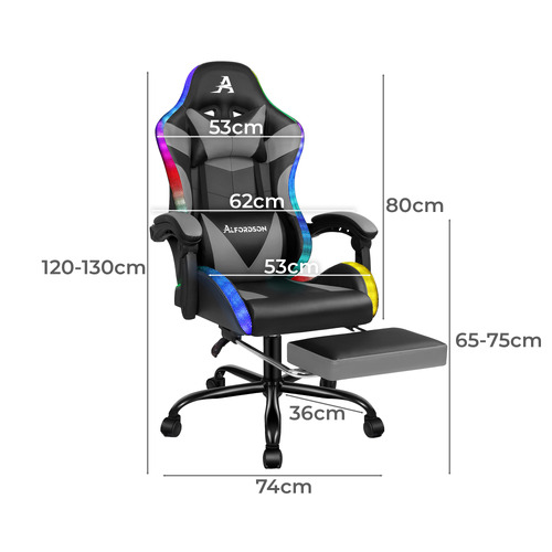Delina LED Gaming & Massage Chair