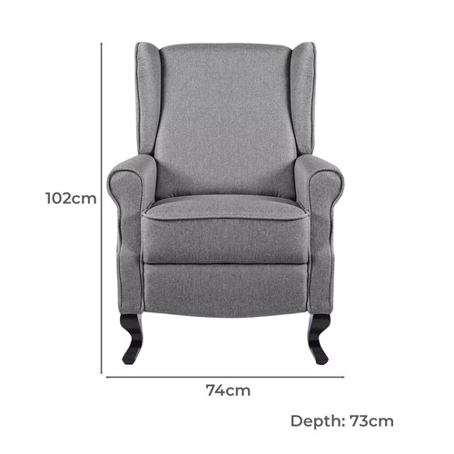 Soleil Linen Recliner Armchair