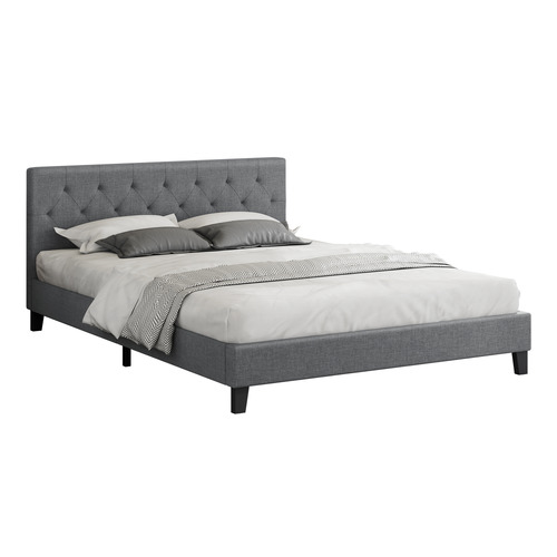Vernon Linen Platform Bed