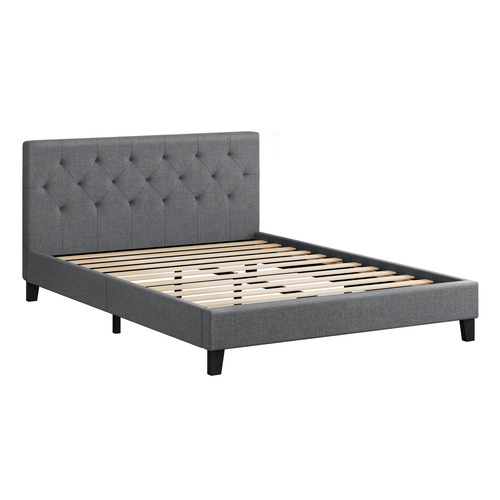 Vernon Linen Platform Bed