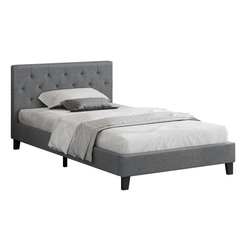 Vernon Linen Platform Bed