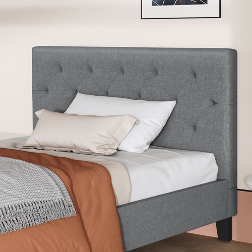 Vernon Linen Platform Bed