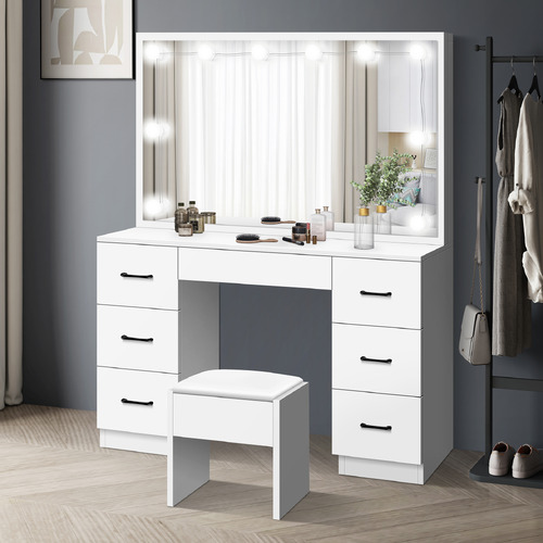 2 Piece Asse Dressing Table & Stool Set