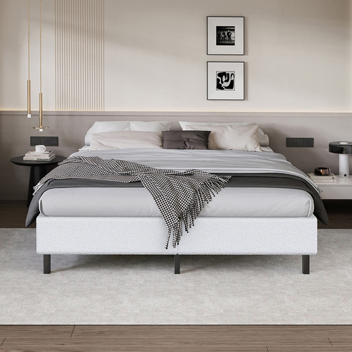 Maryam Boucle Bed Frame