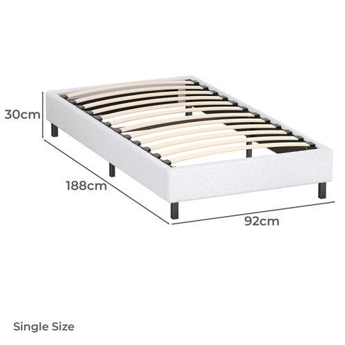 Maryam Boucle Bed Frame