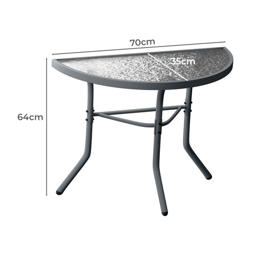 Portia Semi-Circle Outdoor Coffee Table