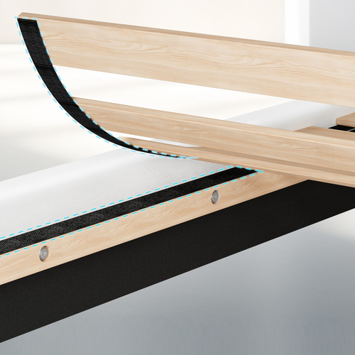 White Esmee Faux Leather Bed Frame