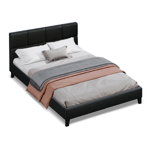 Anisa Faux Leather Platform Bed