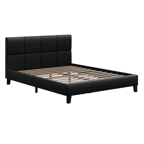 Anisa Faux Leather Platform Bed