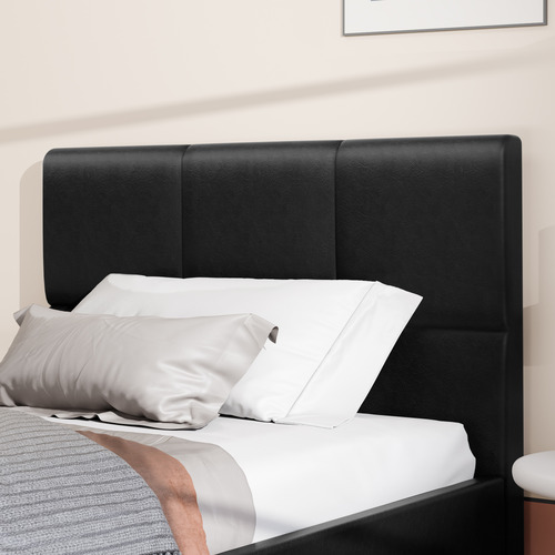 Anisa Faux Leather Platform Bed
