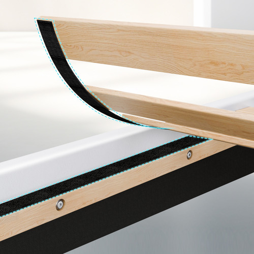 White Morrow Faux Leather Platform Bed