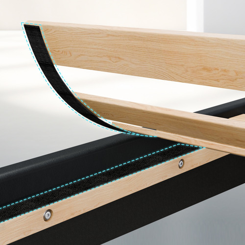 Anisa Faux Leather Platform Bed