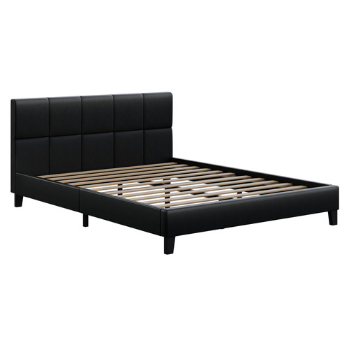 Anisa Faux Leather Platform Bed