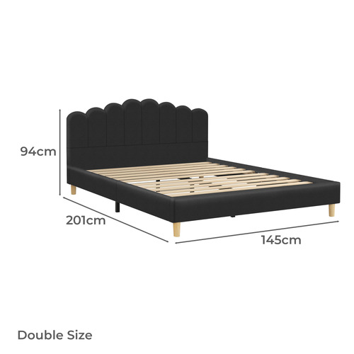 Barrera Faux Leather Bed Frame