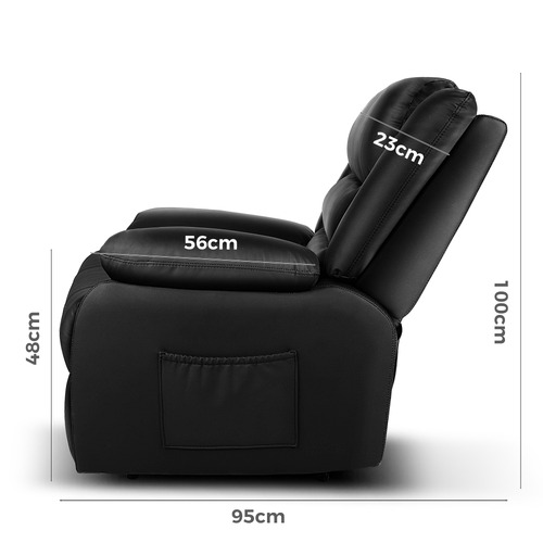 Kehinde Faux Leather Recliner Armchair