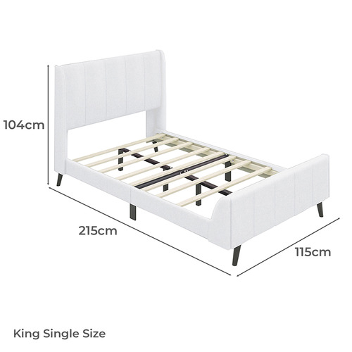 Ross Boucle Platform Bed