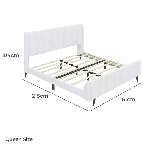 Ross Boucle Platform Bed