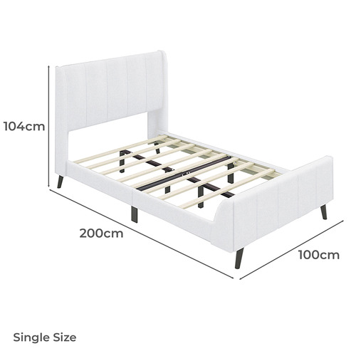 Ross Boucle Platform Bed