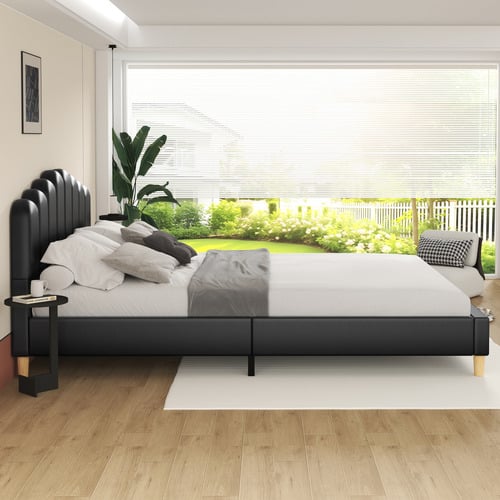 Philippa-Faux-Leather-Bed-Frame