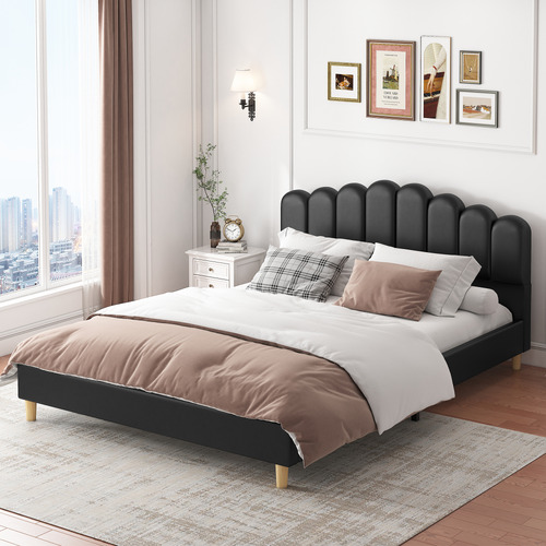 Philippa-Faux-Leather-Bed-Frame