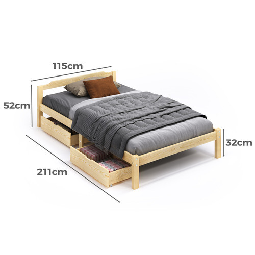 Kaeda-Pine-Wood-Bed-with-Storage