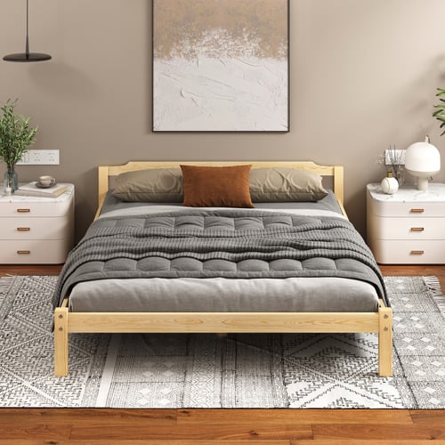 Kaeda-Pine-Wood-Bed-with-Storage