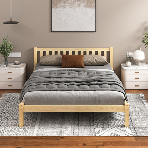 Natural-Hazel-Pine-Wood-Bed-with-Underbed-Storage