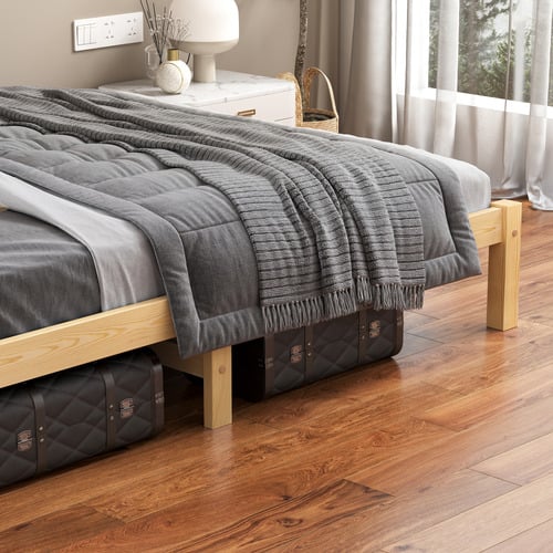 Natural-Hazel-Pine-Wood-Bed-with-Underbed-Storage