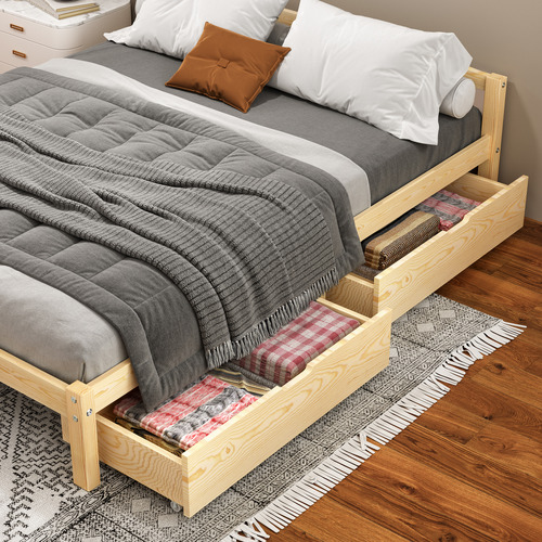 Kaeda-Pine-Wood-Bed-with-Storage