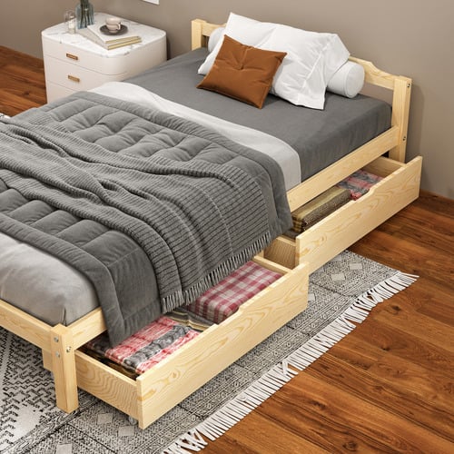 Kaeda-Pine-Wood-Bed-with-Storage