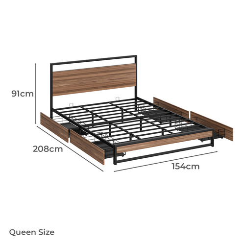 Lee Platform Bed with Underbed Storage