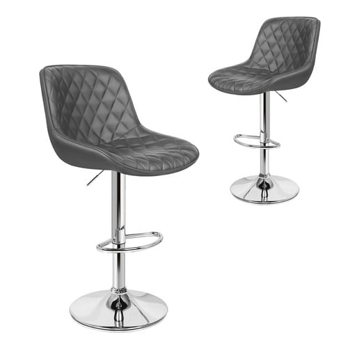80cm Nunnally Faux Leather Adjustable Bar Stools