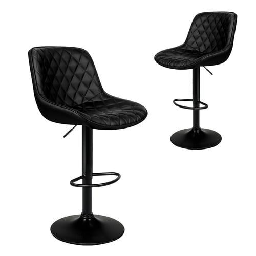 80cm Nunnally Faux Leather Bar Stool
