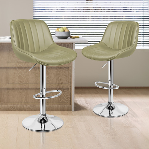 90cm Vitesse Faux Leather Adjustable Bar Stools