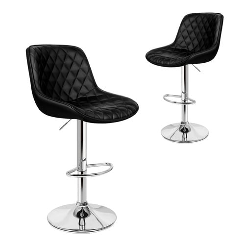 80cm Nunnally Faux Leather Adjustable Bar Stools