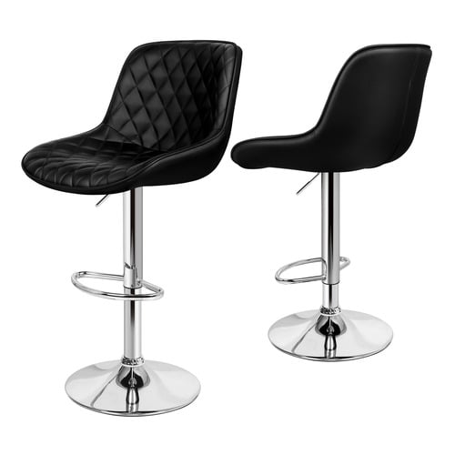 80cm Nunnally Faux Leather Adjustable Bar Stools