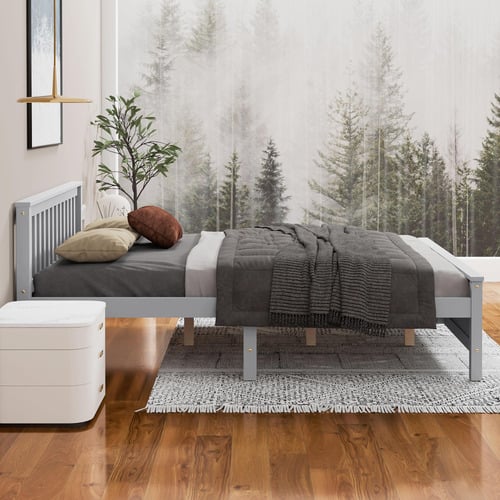Freya Pine Wood Bed Frame