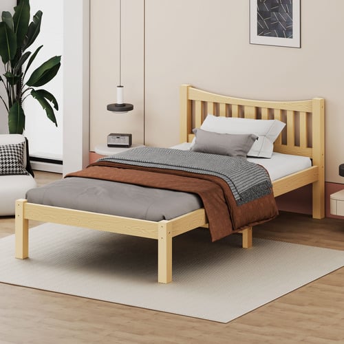 Natural Carmilla Pine Wood Bed Frame