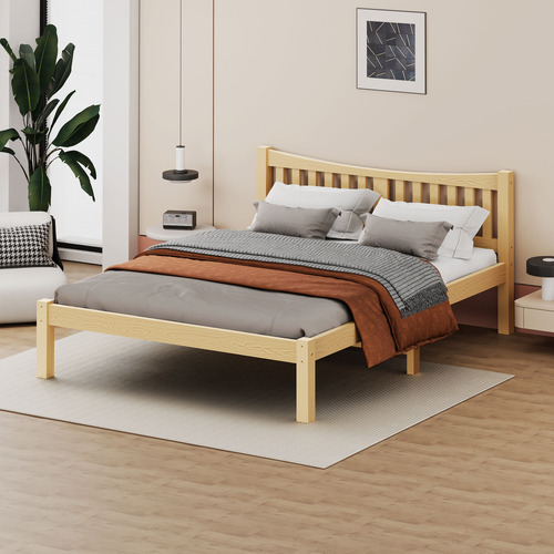 Natural Carmilla Pine Wood Bed Frame