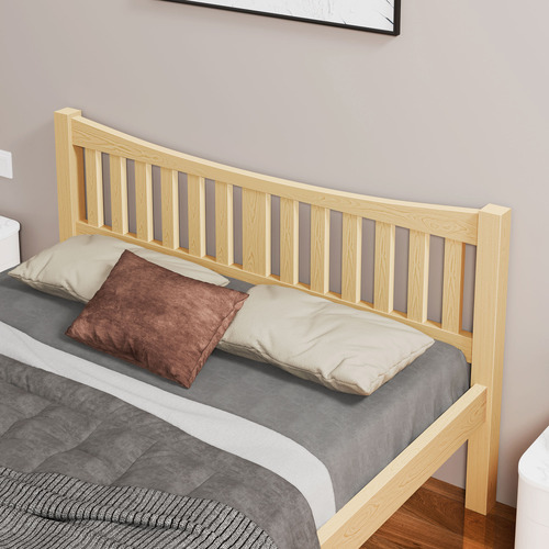 Natural Carmilla Pine Wood Bed Frame