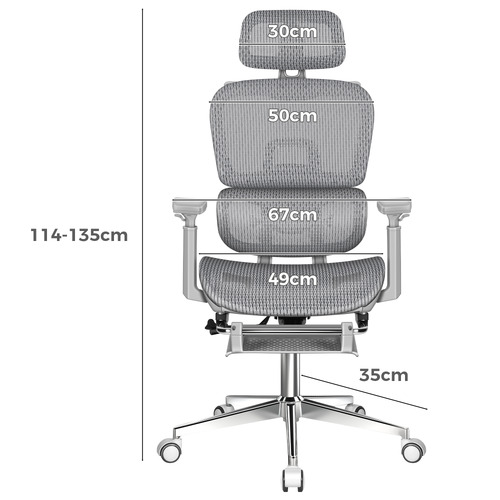 Diana Mesh Office Chair with Footrest