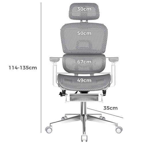 Diana Mesh Office Chair with Footrest