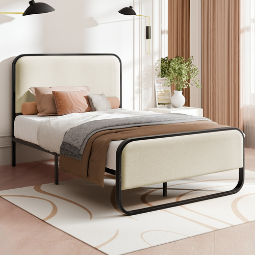 Beige-Stephan-Upholstered-Bed-Frame